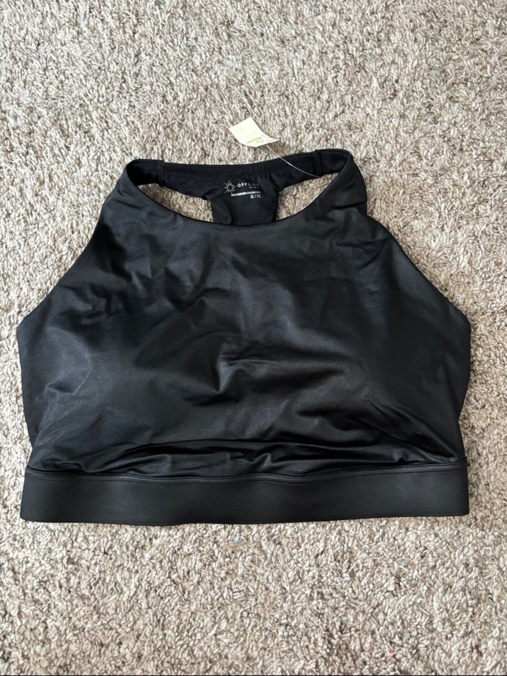 NWT offline aerie Black Sports Bra